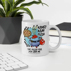 Monetyze-casetry SpongeBob SquarePants The Krusty Krab Pizza White Mug Drinkware