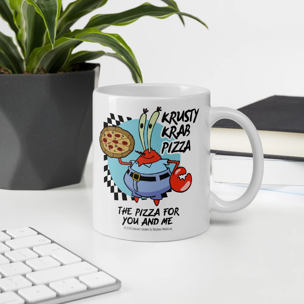 Monetyze-casetry SpongeBob SquarePants The Krusty Krab Pizza White Mug Drinkware 1 Monetyze-casetry SpongeBob SquarePants The Krusty Krab Pizza White Mug Drinkware