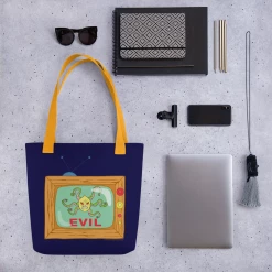 Printful SpongeBob SquarePants E.V.I.L. TV Premium Tote Bag