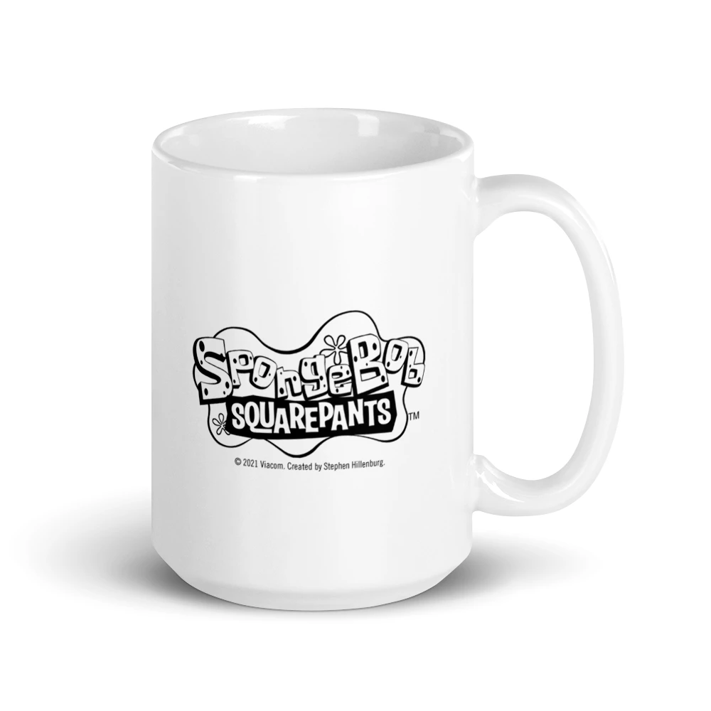 Monetyze-casetry SpongeBob SquarePants E.V.I.L. White Mug Drinkware 2 Monetyze-casetry SpongeBob SquarePants E.V.I.L. White Mug Drinkware