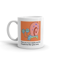 Monetyze-casetry SpongeBob Gary Snapperchat Meme Mug Drinkware