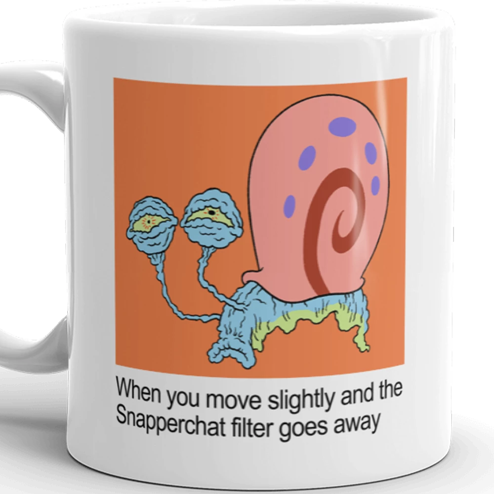 Monetyze-casetry SpongeBob Gary Snapperchat Meme Mug Drinkware 3 Monetyze-casetry SpongeBob Gary Snapperchat Meme Mug Drinkware