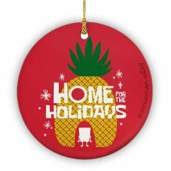 Photomugs Home & Office SpongeBob SquarePants Home For The Holidays Round Ceramic Ornament