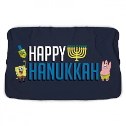 Progift Kids & Baby SpongeBob SquarePants Happy Hanukkah Sherpa Blanket
