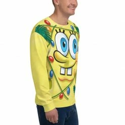 Printful SpongeBob Holiday Festive Crew Neck Sweatshirt 16 Printful SpongeBob Holiday Festive Crew Neck Sweatshirt