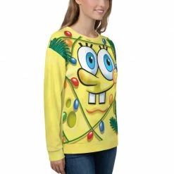 Printful SpongeBob Holiday Festive Crew Neck Sweatshirt 12 Printful SpongeBob Holiday Festive Crew Neck Sweatshirt