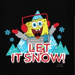 Monster Digital SpongeBob Let It Snow Kids Short Sleeve T-Shirt Clothing