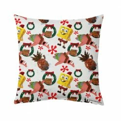 Mww SpongeBob And Patrick Holiday Pillow - 16" X 16"