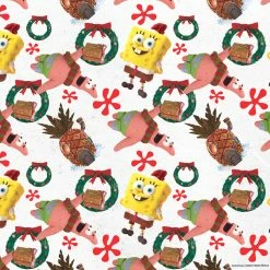 Mww SpongeBob And Patrick Holiday Pillow - 16" X 16"