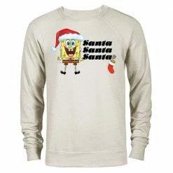 Dtg2go Clothing SpongeBob Santa Crewneck Sweatshirt