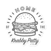 Printful The Krusty Krab Home Of The Krabby Patty Die Cut Sticker Stickers