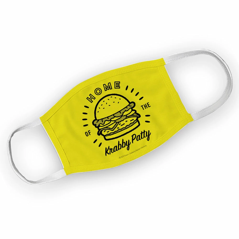 Progift The Krusty Krab Home Of The Krabby Patty Washable Face Mask Accessories 1 Progift The Krusty Krab Home Of The Krabby Patty Washable Face Mask Accessories