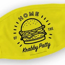 Progift The Krusty Krab Home Of The Krabby Patty Washable Face Mask Accessories