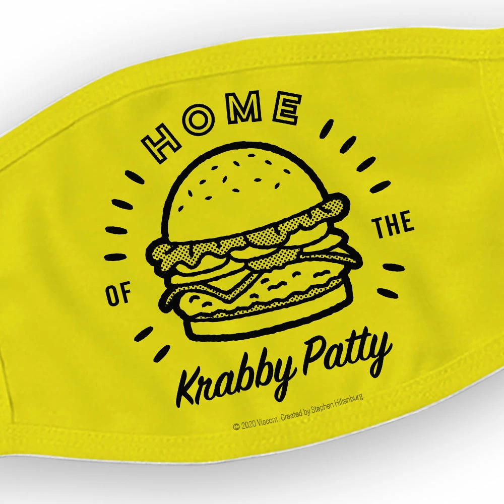 Progift The Krusty Krab Home Of The Krabby Patty Washable Face Mask Accessories 2 Progift The Krusty Krab Home Of The Krabby Patty Washable Face Mask Accessories