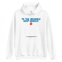 Printful SpongeBob SquarePants Invisible BoatMobile Hooded Sweatshirt