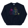 Printful SpongeBob SquarePants IJLSA Silhouette Fleece Crewneck Sweatshirt Clothing