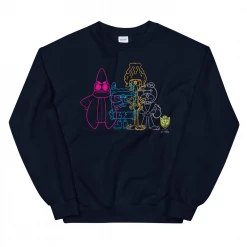 Printful SpongeBob SquarePants IJLSA Silhouette Fleece Crewneck Sweatshirt Clothing