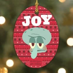 Photomugs SpongeBob SquarePants Joy Oval Ceramic Ornament Home & Office