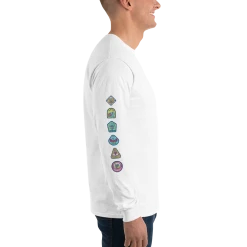 Printful SpongeBob Kamp Koral Patches Adult Long Sleeve T-Shirt Clothing