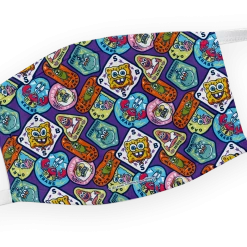Progift Accessories SpongeBob SquarePants Kamp Koral Badges Washable Face Mask