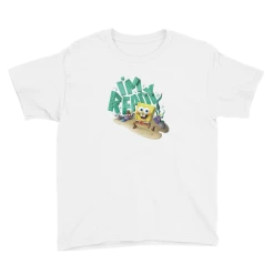 Printful SpongeBob Kamp Koral I'm Ready Kids Short Sleeve T-Shirt