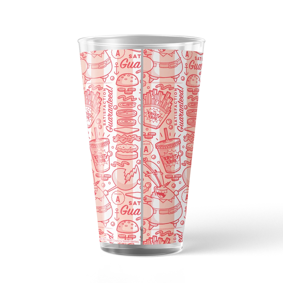 Photomugs The Krusty Krab Satisfaction Guaranteed 17 Oz Drinking Glass 3 Photomugs The Krusty Krab Satisfaction Guaranteed 17 Oz Drinking Glass