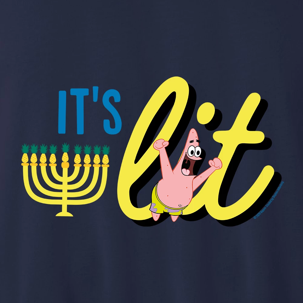 Dtg2go SpongeBob SquarePants It's Lit Fleece Crewneck Sweatshirt 2 Dtg2go SpongeBob SquarePants It's Lit Fleece Crewneck Sweatshirt