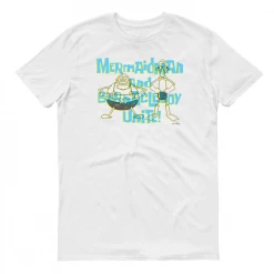 Monster Digital SpongeBob SquarePants Mermaidman And Barnacleboy Unite Adult Short Sleeve T-Shirt