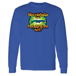 Monster Digital Clothing SpongeBob SquarePants Mermaidman And Barnacleboy Unite Logo Adult Long Sleeve T-Shirt