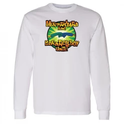 Monster Digital Clothing SpongeBob SquarePants Mermaidman And Barnacleboy Unite Logo Adult Long Sleeve T-Shirt