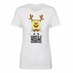 Monster Digital SpongeBob Santa's Missing Reindeer Women's Tri-Blend T-Shirt