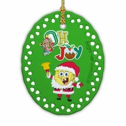 Photomugs SpongeBob SquarePants Oh Joy Oval Doily Ornament Home & Office