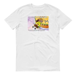 Monster Digital SpongeBob 5 Minutes Later Meme Adult Short Sleeve T-Shirt Clothing