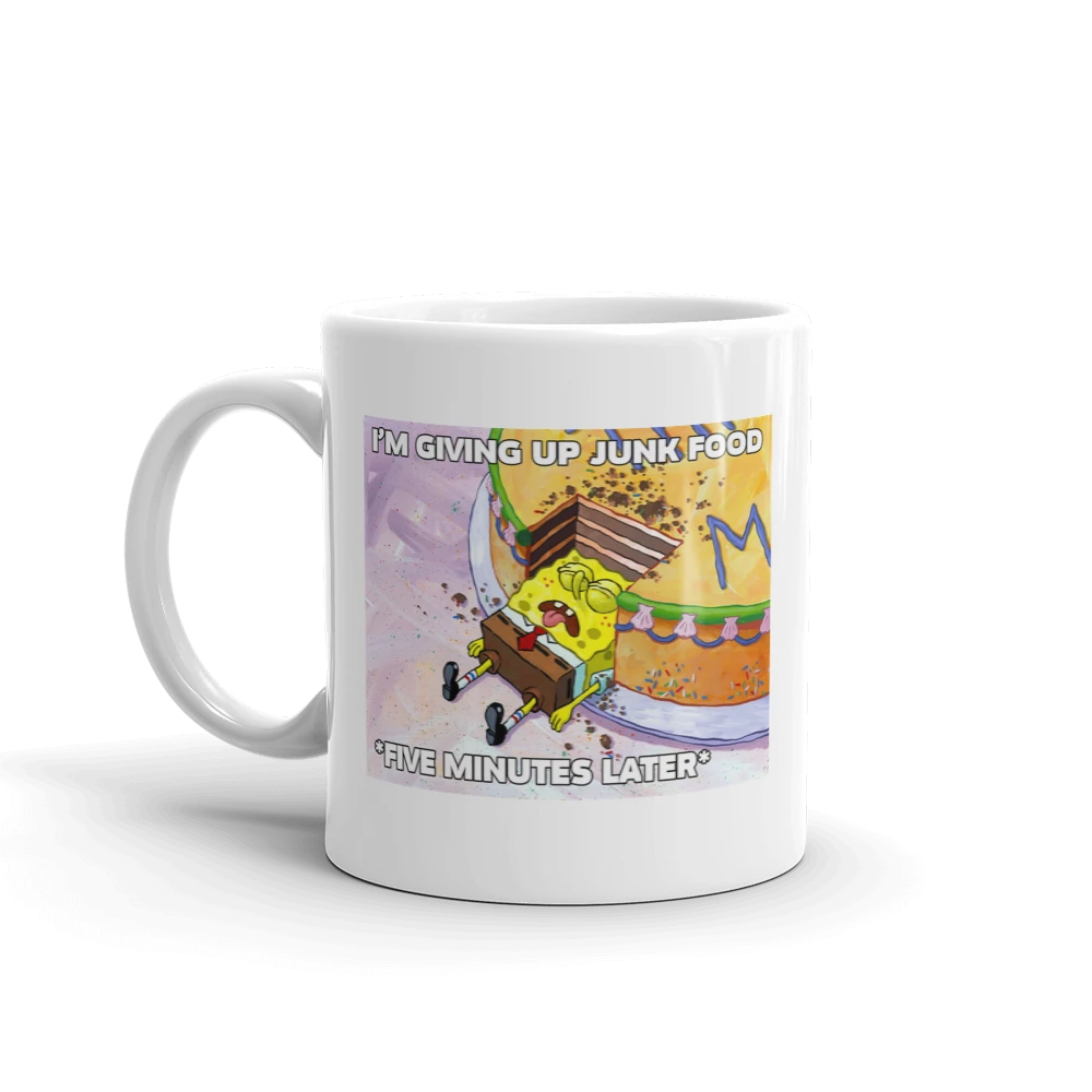 Monetyze-casetry SpongeBob SquarePants 5 Minutes Later Meme White Mug 1 Monetyze-casetry SpongeBob SquarePants 5 Minutes Later Meme White Mug