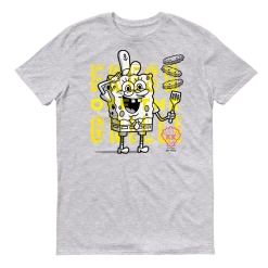 Monster Digital Clothing SpongeBob SquarePants The Krusty Krab SpongeBob Fresh Off The Grill Adult Short Sleeve T-Shirt