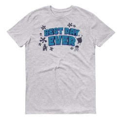 Dtg2go Clothing SpongeBob SquarePants Sponge On The Run Best Day Ever Adult Short Sleeve T-Shirt