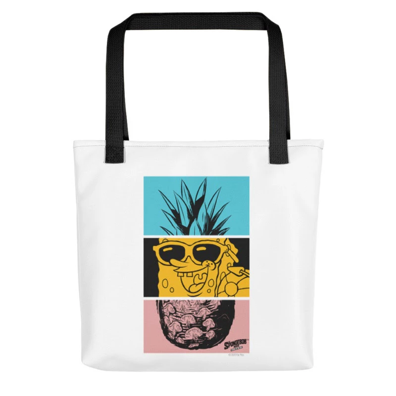 Printful SpongeBob SquarePants Sponge On The Run Feelin’ Fineapple Premium Tote Bag Accessories 1 Printful SpongeBob SquarePants Sponge On The Run Feelin’ Fineapple Premium Tote Bag Accessories