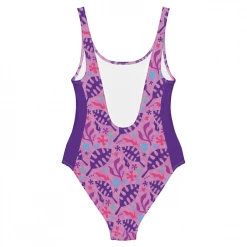 Printful Clothing SpongeBob SquarePants Sponge On The Run Flower Power Women's One-Piece Swimsuit