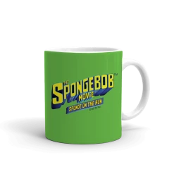 Spoke SpongeBob SquarePants Sponge On The Run Gary Badge White Mug Drinkware