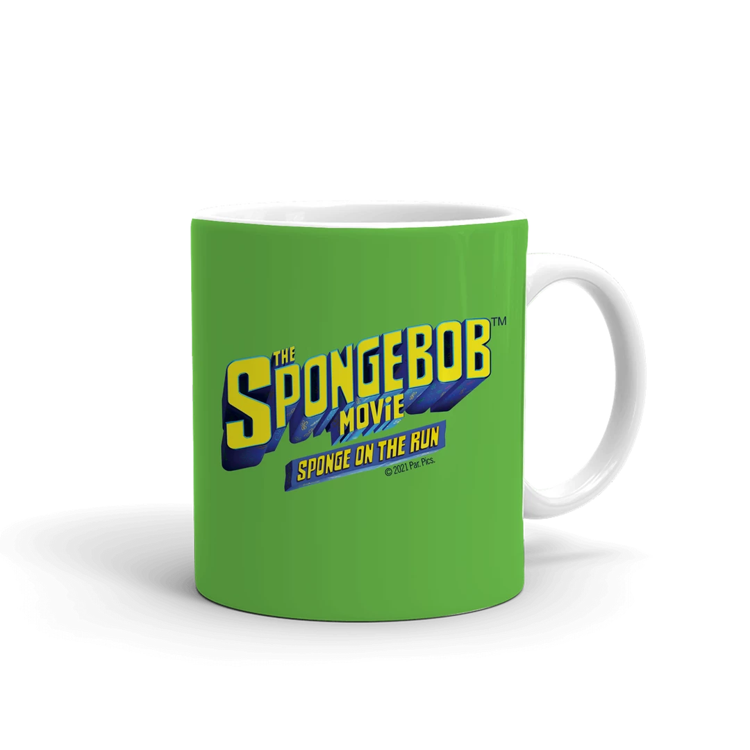 Spoke SpongeBob SquarePants Sponge On The Run Gary Badge White Mug Drinkware 2 Spoke SpongeBob SquarePants Sponge On The Run Gary Badge White Mug Drinkware