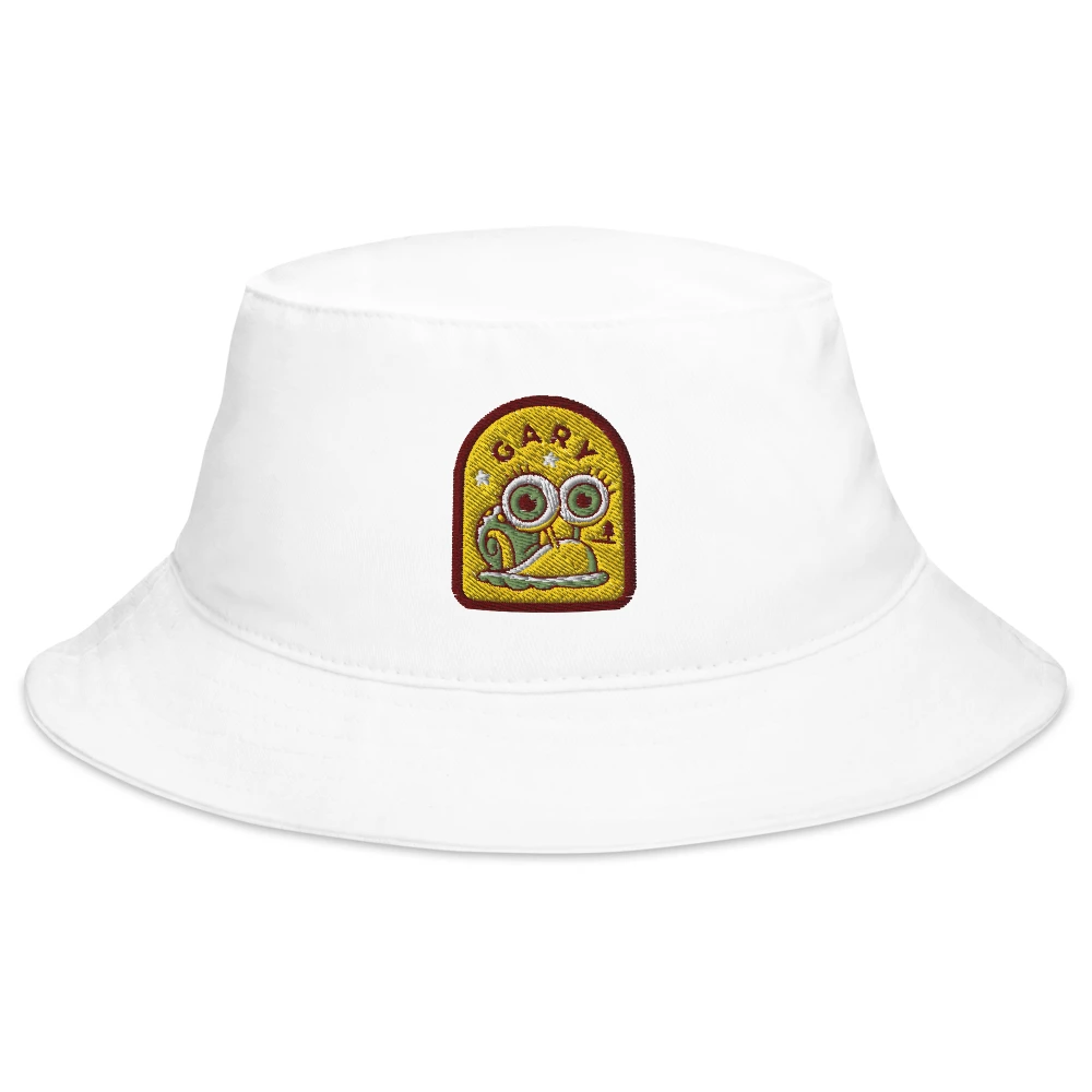 Printful SpongeBob SquarePants Sponge On The Run Gary Badge Flexfit Bucket Hat 3 Printful SpongeBob SquarePants Sponge On The Run Gary Badge Flexfit Bucket Hat