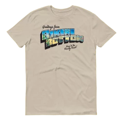 Monster Digital SpongeBob SquarePants Sponge On The Run Greetings From Bikini Bottom Adult Short Sleeve T-Shirt Clothing