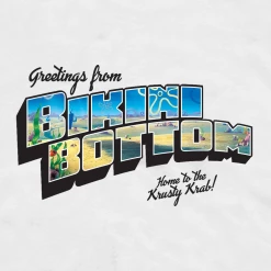 Monster Digital SpongeBob SquarePants Sponge On The Run Greetings From Bikini Bottom Adult Short Sleeve T-Shirt Clothing