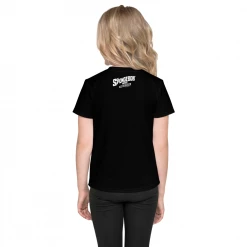 Printful SpongeBob SquarePants Sponge On The Run Happy Campers Kids Short Sleeve T-Shirt