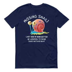 Monster Digital SpongeBob SquarePants Sponge On The Run Missing Snail Poster Adult Short Sleeve T-Shirt