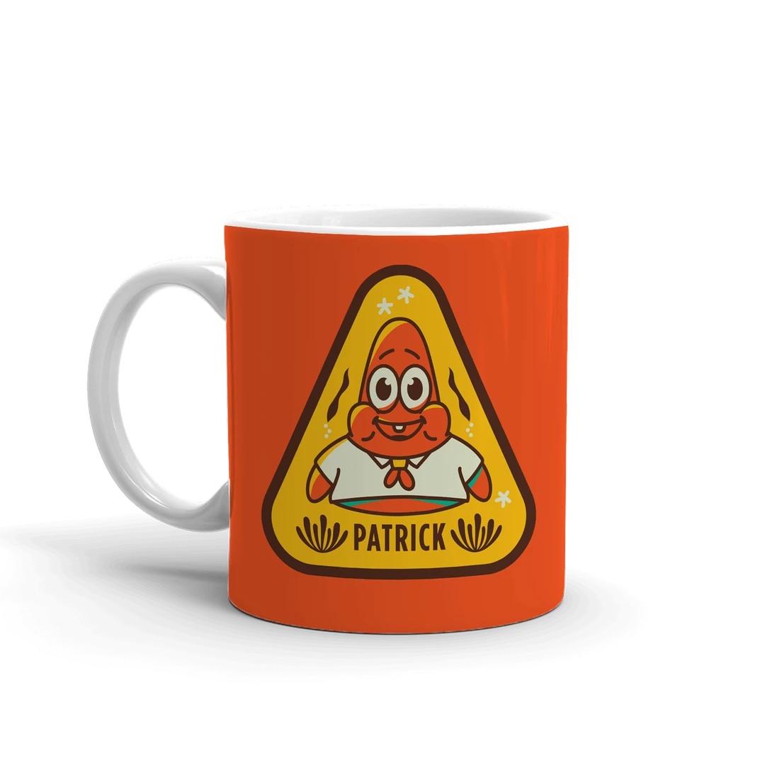 Spoke Drinkware SpongeBob SquarePants Sponge On The Run Patrick Badge White Mug 1 Spoke Drinkware SpongeBob SquarePants Sponge On The Run Patrick Badge White Mug