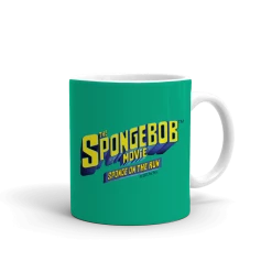 Spoke Drinkware SpongeBob SquarePants Sponge On The Run Plakton Badge White Mug