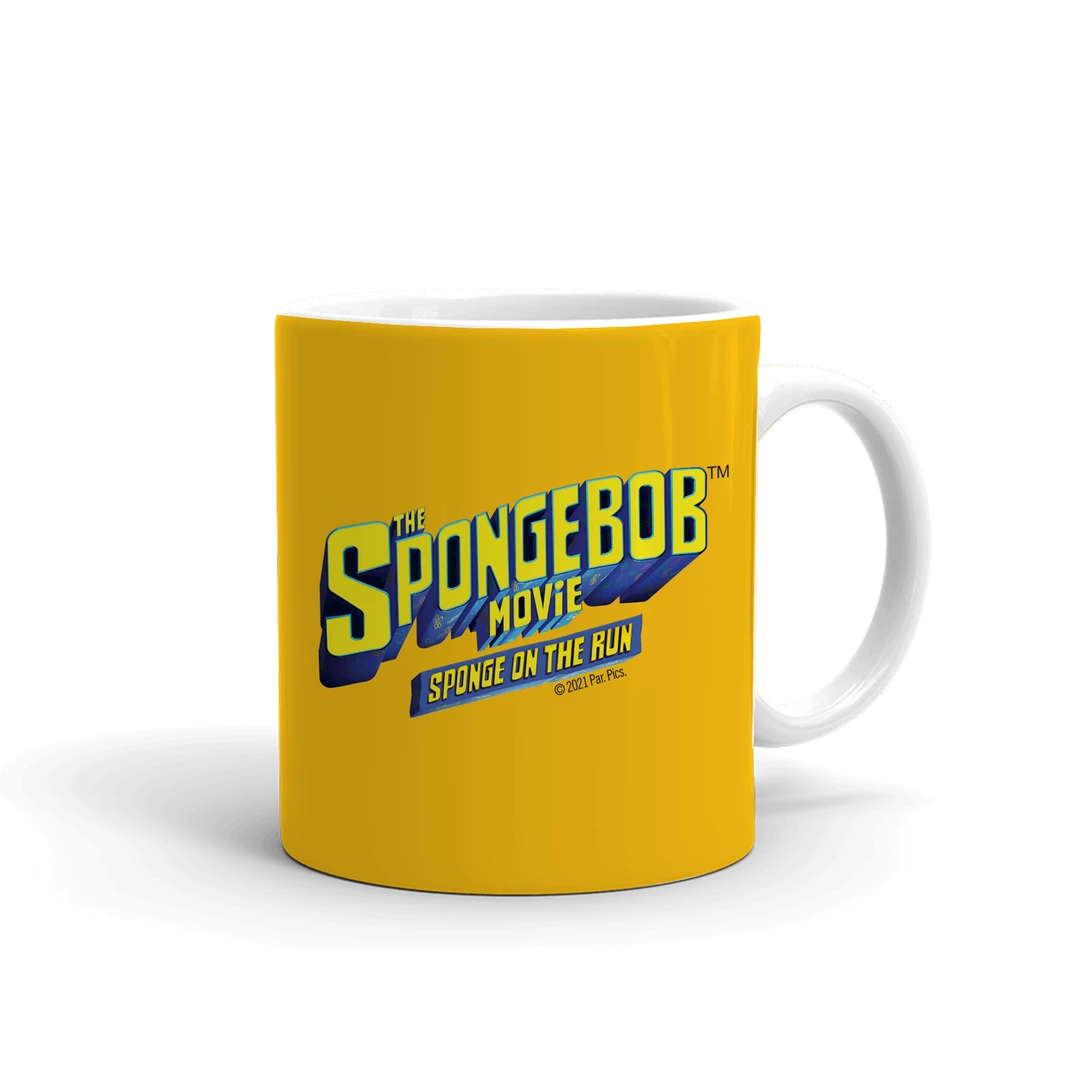 Spoke SpongeBob SquarePants Sponge On The Run Sandy Badge White Mug Drinkware 2 Spoke SpongeBob SquarePants Sponge On The Run Sandy Badge White Mug Drinkware