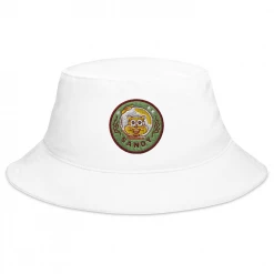 Printful SpongeBob SquarePants Sponge On The Run Sandy Badge Flexfit Bucket Hat Accessories