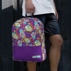 Printful SpongeBob SquarePants SpongeBob And Patrick 90s Football Premium Backpack Accessories